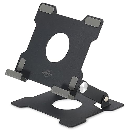 KABCON Tablet Stand,Tablet Holder for iPad,Adjustable Portable Multi Angle Desktop Stand Compatible with iPad Pro 9.7 10.5 12.9 Air Mini 1-4,Galaxy Tabs,Surface Pro Tablets,Kindle,E-Reader,Nexus - Small-Black