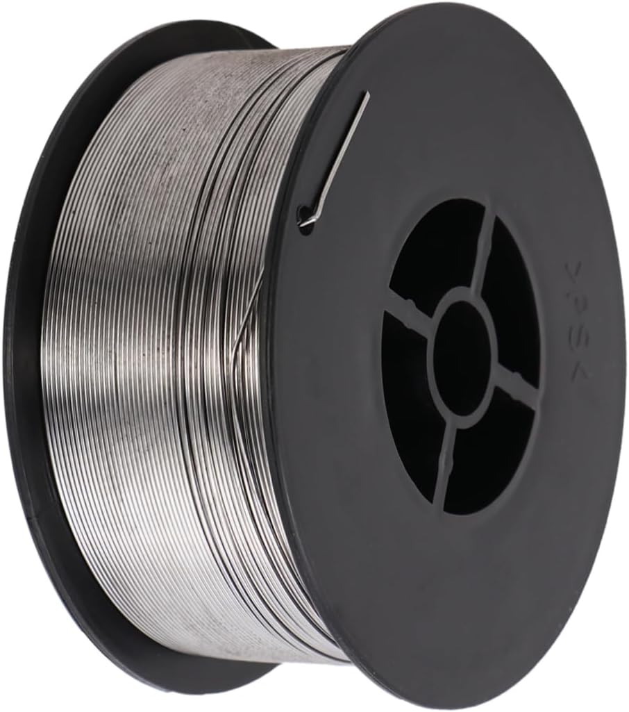 TEHAUX Gasless Carbon Steel MIG Welding Wire Reel 0.8mm 4.6kg Flux Cored Low Spatter Easy Slag Removal Suitable for Position Welding