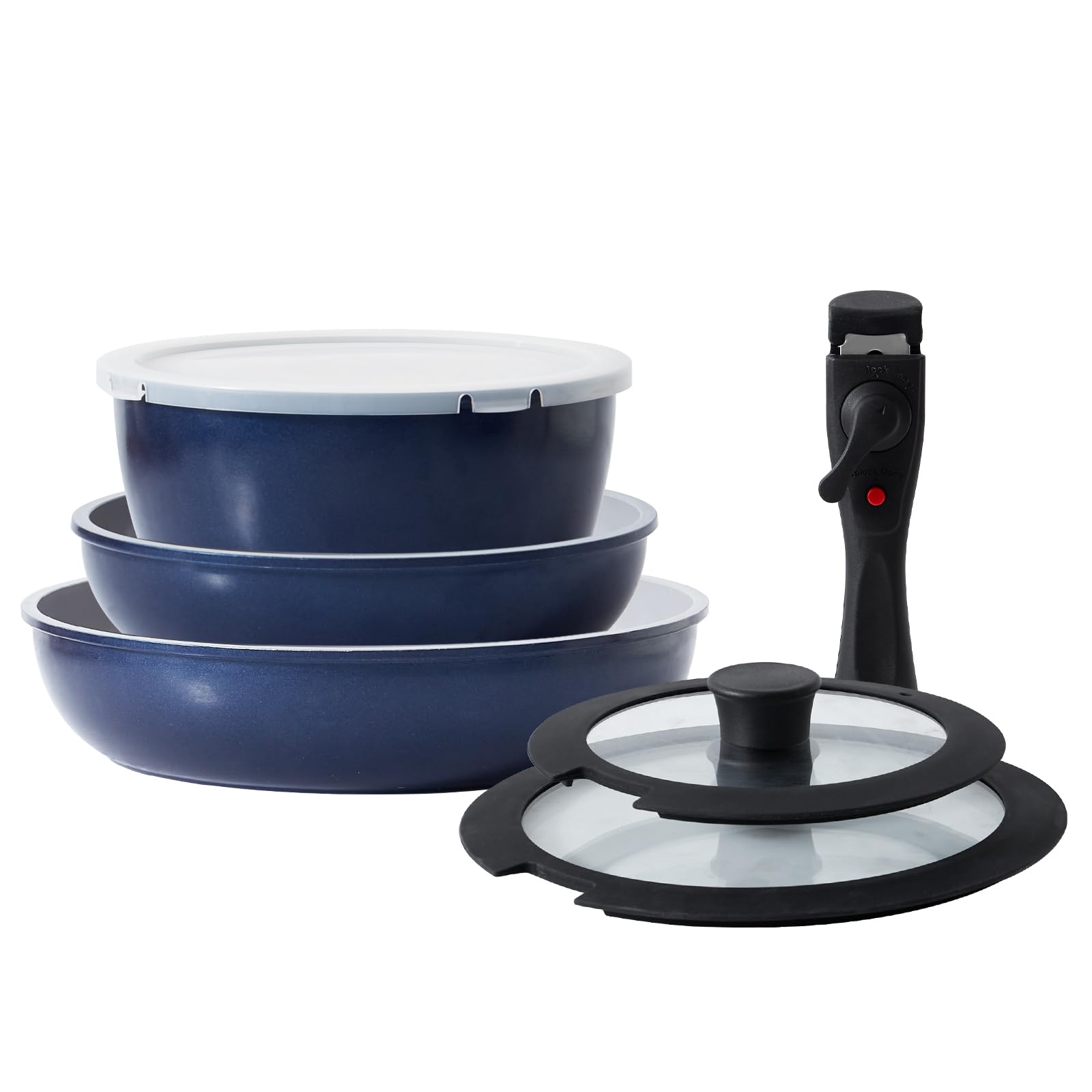 CookBest 鍋・フライパンセット Amazon.co.jp: ROCKURWOK フライパン セット 7点 鍋セット 取っ手の
