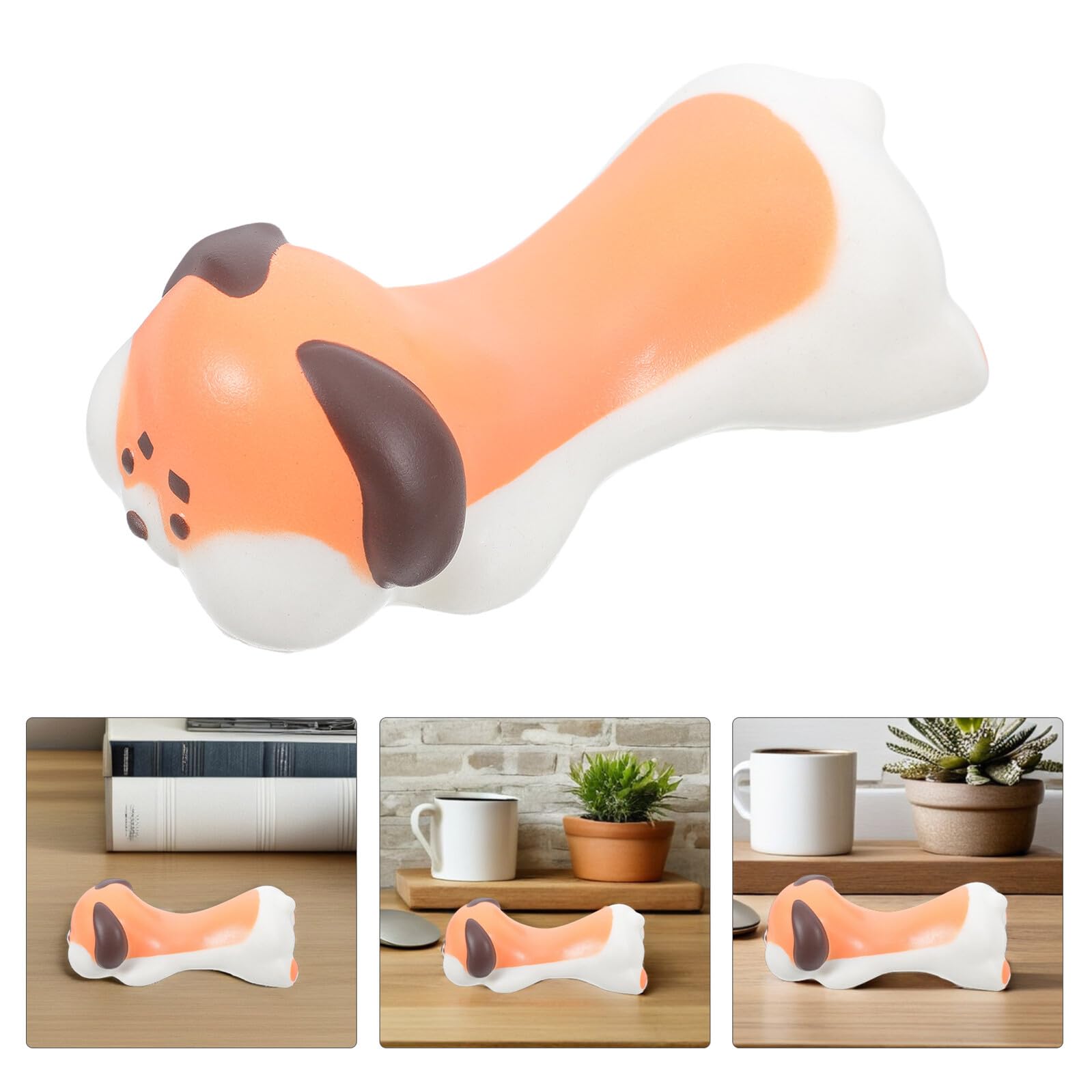 5 Pezzi Tappetino per Mouse a Forma di Cucciolo in Memory Foam Ergonomico con Poggiapolsi Antiscivolo, Supporto Comodo per Polso per Ufficio e Gaming, Accessorio Scrivania