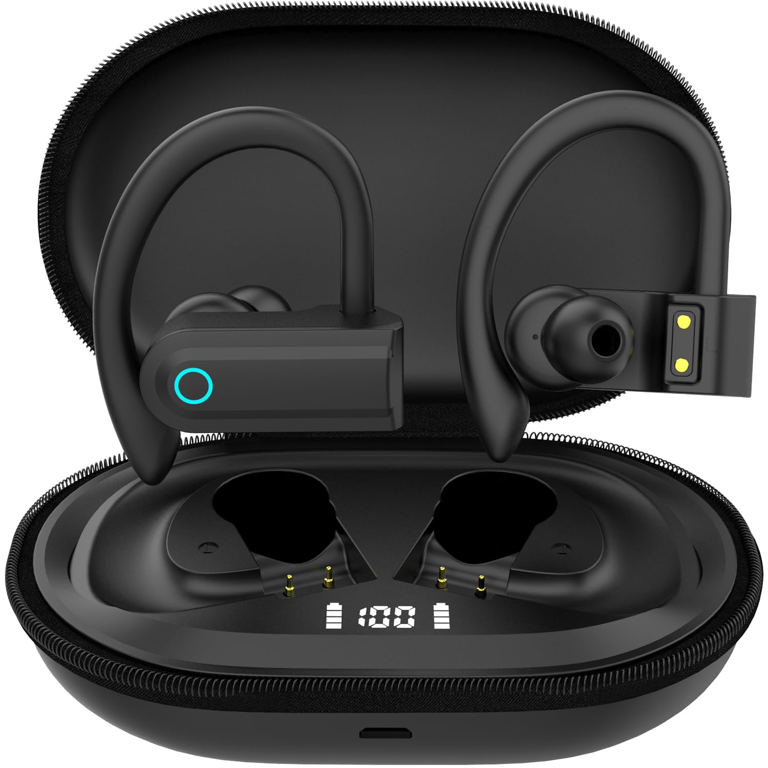 Fone de Ouvido BLuetooth 5.4, Fone de Ouvido Estéreo Hi-Fi, Suporta Chamadas de Voz, Cancelamento de Ruído, IPX5 à P