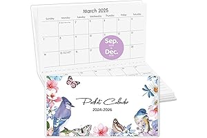 Compact and Convenient: Pocket Calendar 2024-2025 for Your Purse