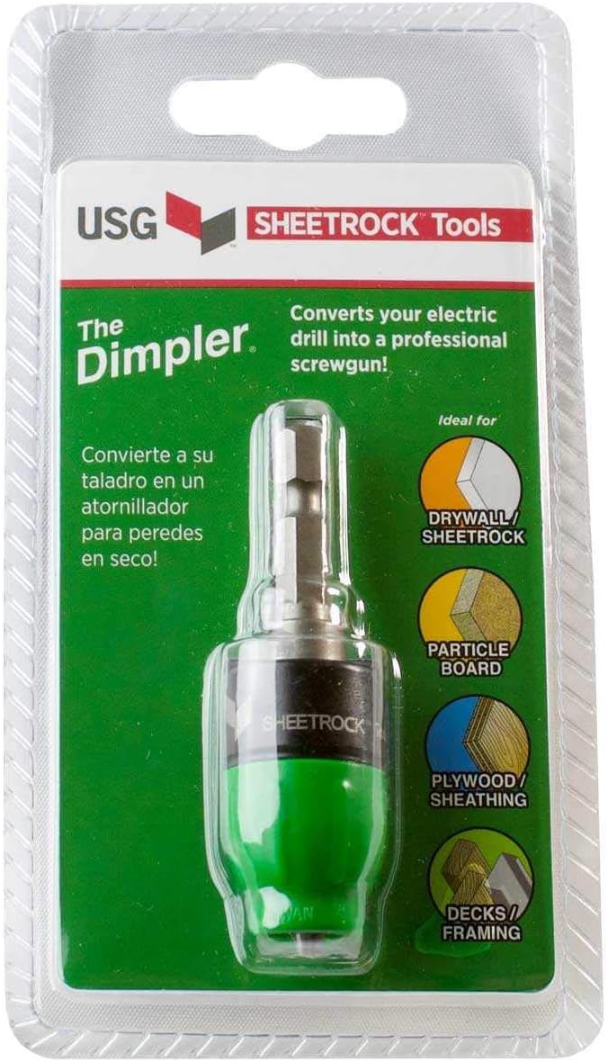USG Sheetrock 'The Dimpler ®' Drywall Screw Setter Bit - Reversible with Clutch