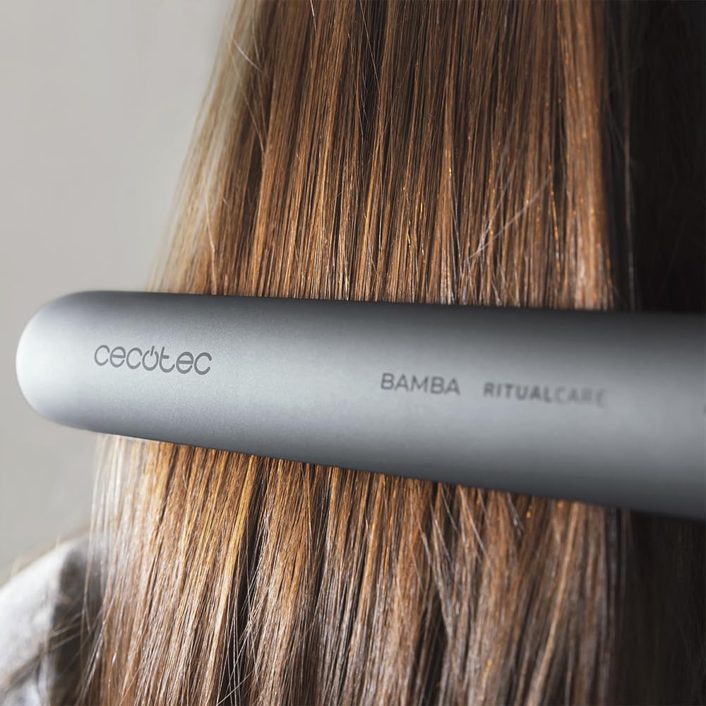 Cecotec Plancha de Pelo con Revestimiento de Queratina y Aceite de Argán RitualCare 880 Hidraprotect de Turmalina. Función Iónica, Temperatura Ajustable 160-220 ºC