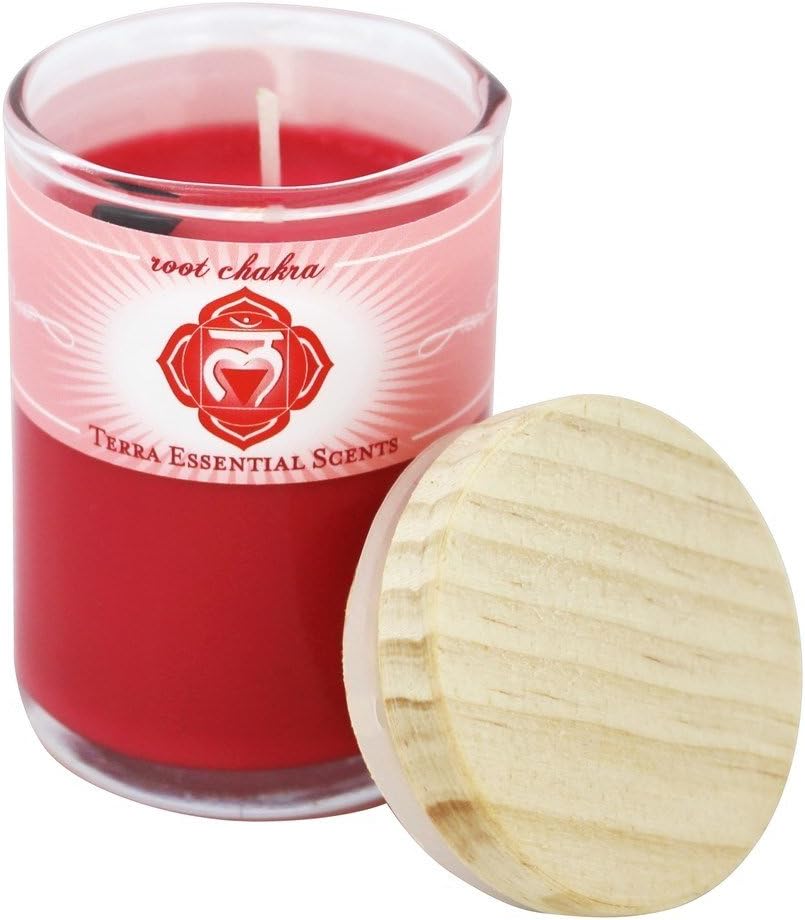Terra Essential SCENTS Sml Candle Chakra Root, 1 EA Home & Kitchen