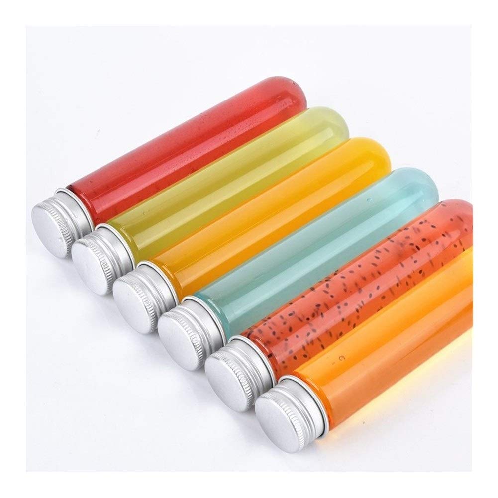 Xianglaa- probówki na prezent, 25 x z aluminiowymi zakrętkami, 40 ml doskonałe plastikowe przezroczyste probówki, 25 x 140 mm przyjęcie, szeroki zakres zastosowań