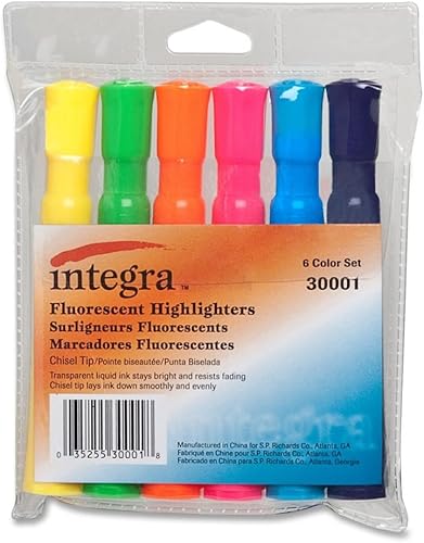 Integra Resaltadores líquidos de escritorio cincel