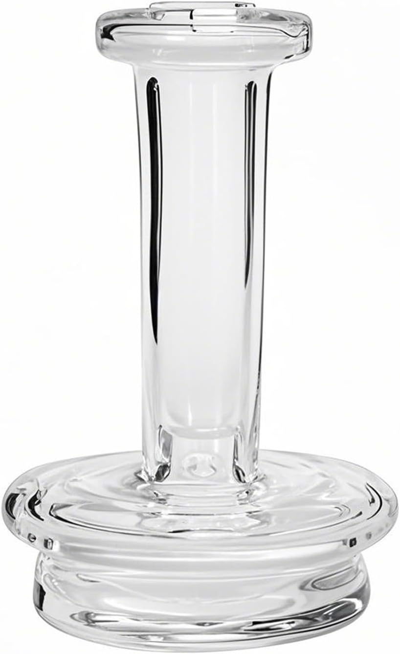 Glass Wine and Beverage Bottle Stoppers, Decorative Clear Candy Jars Lids, Glass Attachment Dry Top (Type B)