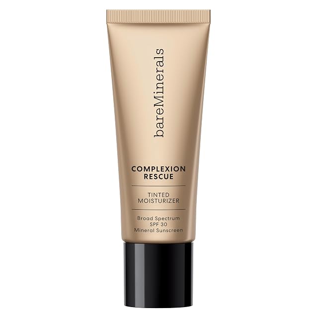 bareMinerals Complexion Rescue Tinted Moisturizer with SPF 30 Hydrating Tinted Mineral Sunscreen with Hyaluronic Acid Sheer-to-Light Coverage Multi-tasking