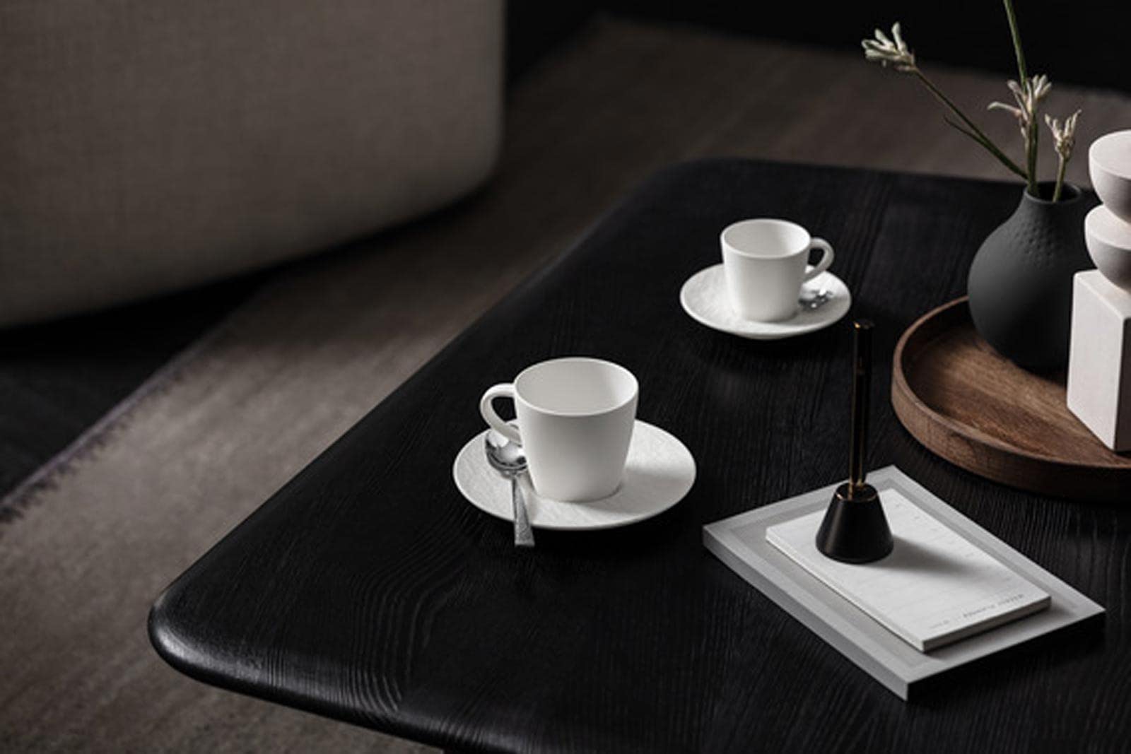Villeroy & Boch Manufacture Rock Blanc, Tazza caffè con piattino