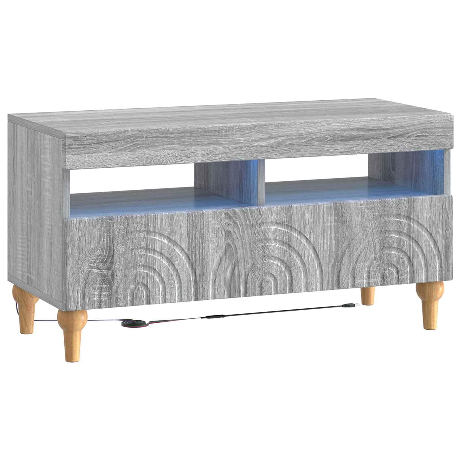 vidaXL Szafka na Telewizor LED ALKMAAR 81 x 35 x 43 cm Szary Sonoma