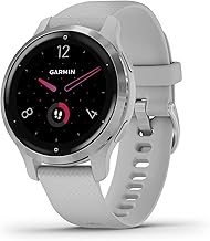 Garmin Venu 2S (Renewed), Smaller-Sized GPS Smartwatch with Advanced Health Monitoring and Fitness Features, Silver Bezel with Light Gray Case and Silicone Band, (010-02429-02)