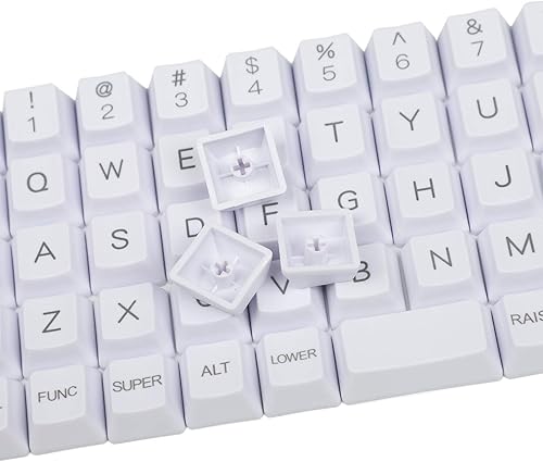 Miniatura 8 de YMDK Teclado OEM de impresión superior grabado con láser de carbono PBT de 0.059 in para interruptores MX, teclado preónico Planck Niu40 (impresión