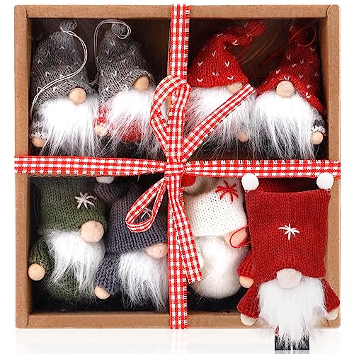 POWZOO 8 x Premium Weihnachtsmann-Anhänger für den...