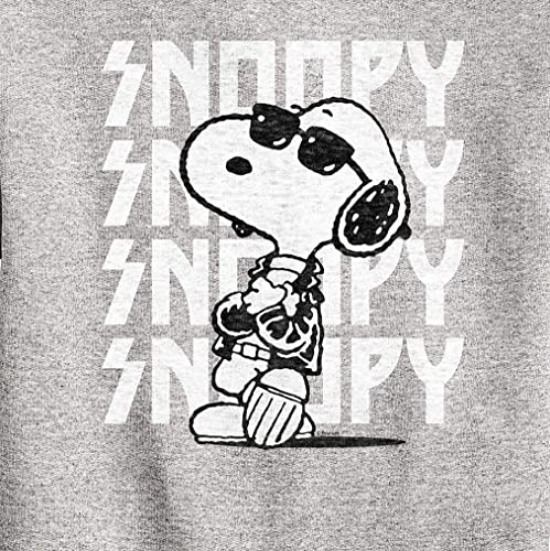 HYBRID APPAREL - Peanuts - Snoopy Rock Name Repeat - Toddler And Youth Crewneck Fleece Sweatshirt3