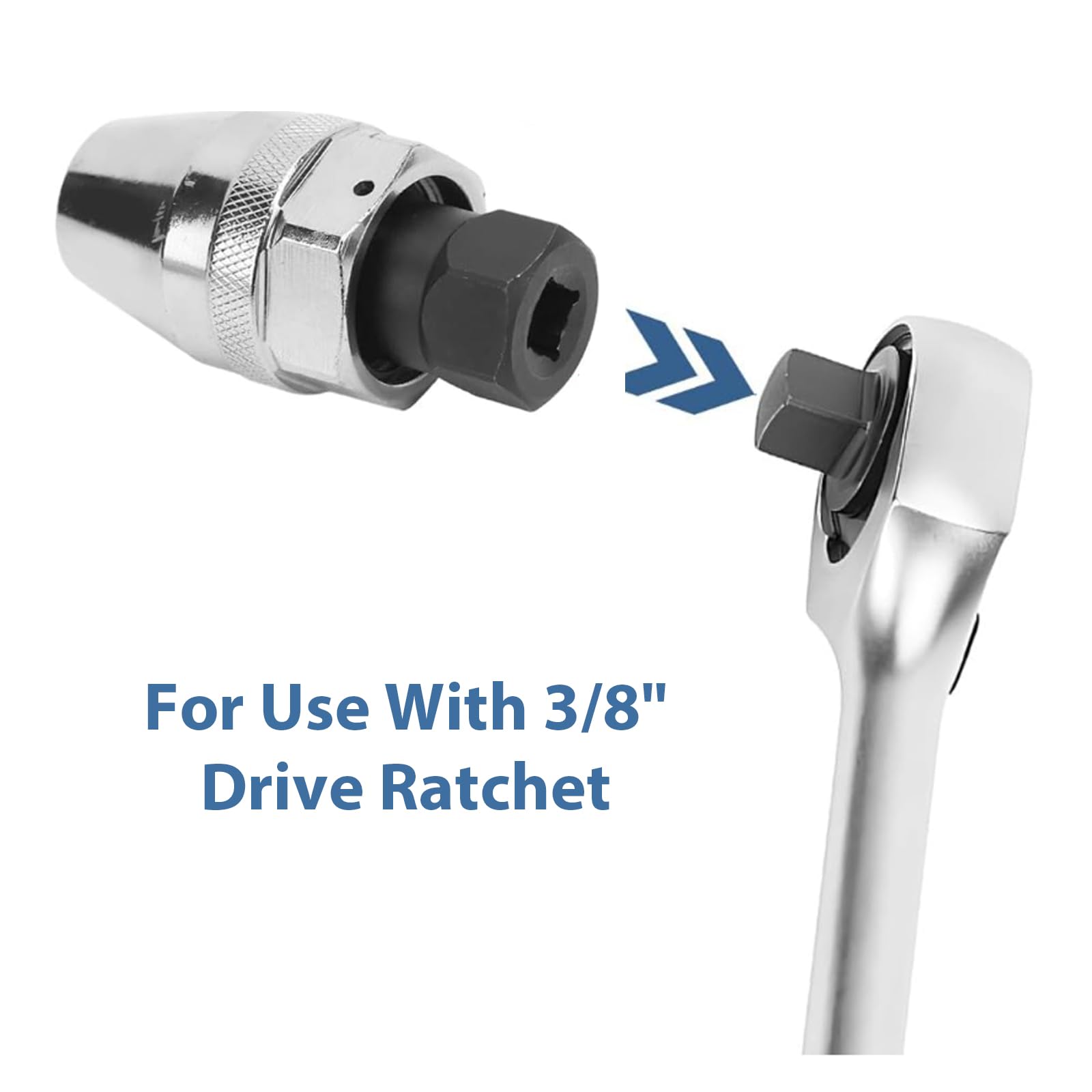 Wjelet Stud Extractor, 3/8" Drive Broken Stud Remover, Heavy Duty Stud Extraction Tool for 1/4" to 1/2" Rounded Studs,for Removing Broken, Rounded Off, Painted Over, and Rusted Tight Bolts - Image 4