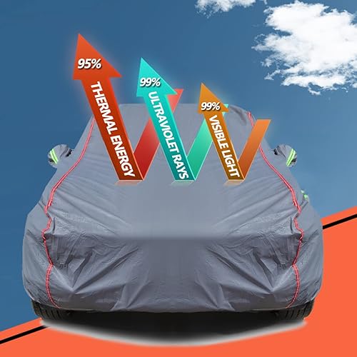 Miniatura 2 de 6 capas de PEVA nuevo material para camión, cubierta completa acolchada para automóvil, impermeable, para todo tipo de clima, resistente a la