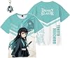 HORONAMI Devil Blade T-shirt, For Kids, Adults, Anime, Kimetsu no Yaiba, Kataneki no Sato, Cute, For Kids, Muichiro, Beesli, Short Sleeve, Soft, Unisex, Devil Blade Goods,   Keychain Included