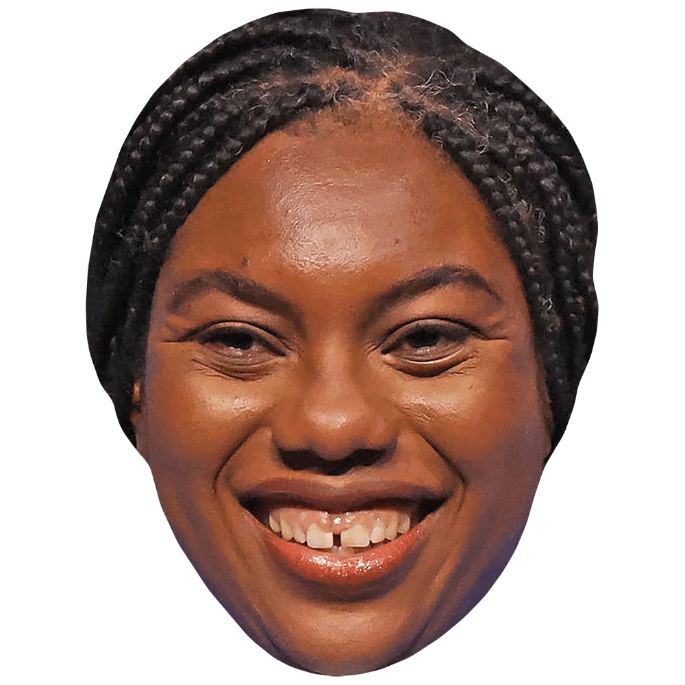 Olukemi Badenoch (Smile) Celebrity Mask, Flat Card Face, Fancy Dress Mask