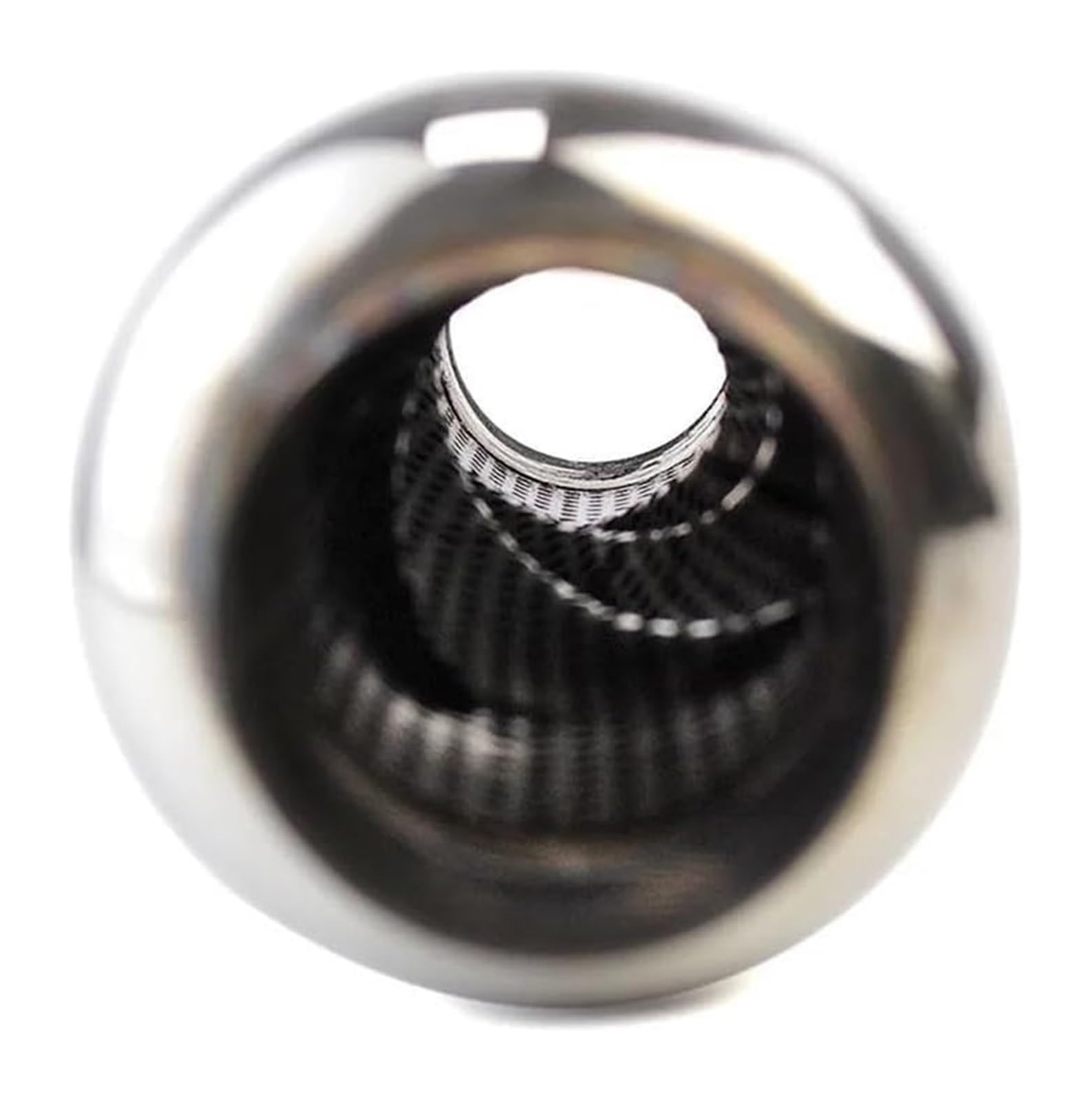 Tubo Escape Coche Punta 63mm Silenciador Acero Inoxidable Universal Carreras Garganta Trasera Silbato Coche Escape Tubo Silenciador