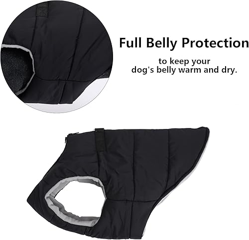 Miniatura 10 de Geyecete Ropa de bulldog para perro, abrigo acolchado de algodón grueso para invierno, chaleco cálido para clima frío, chaqueta para bulldog