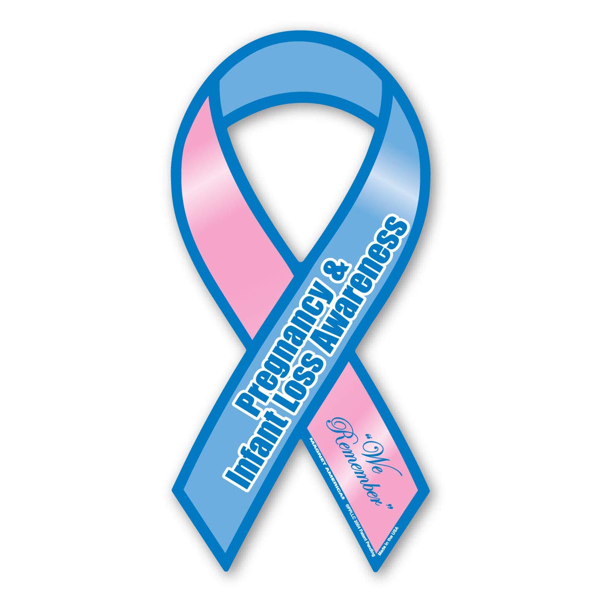 Pregnancy & Infant Loss Awareness Ribbon Magnet by Magnet America Is 8
