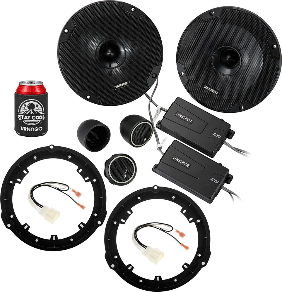 Amazon.com: KICKER Front Door/Side Panel 6.5 Speakers Kit for Ford