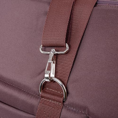 BOUTIQUE ZOO Hundetragetasche XL bis 15 kg – große Transporttasche für mittelgroße Hunde & Katzen – weich, faltbar & waschbar – 52×35×39 cm – Braun Beige/Minky