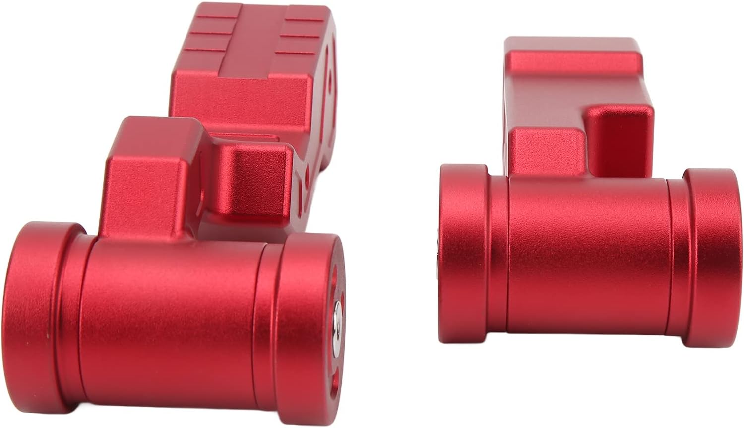 Bnineteenteam Car Gear Shift Lever Knob, 2 Sets Gear Shift Lever Knob Cover Kit Replacement for Jeep JK JKU 2011‑2018 (Red)