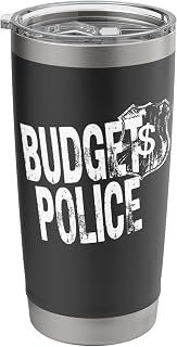 Husband's Budget Police Wife Shopping Spending Limits Funny Stainless Steel Insulated Tumbler