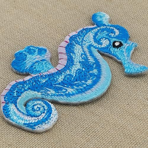 Seepferdchen Abzeichen Bp Braunert Aufnäher Blau 7,4 x 5,0 cm