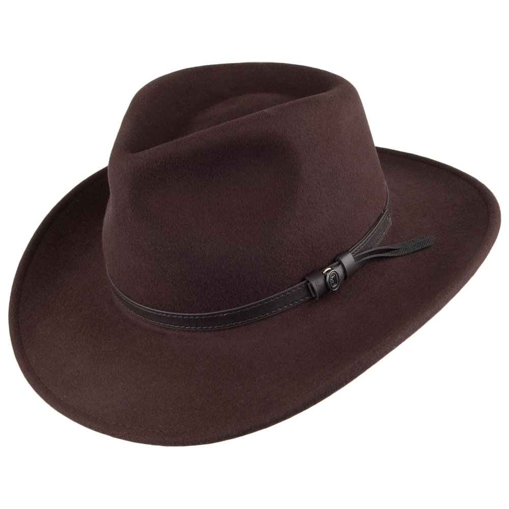 Jaxon & James Crushable Outback Hat - Brown - XXL