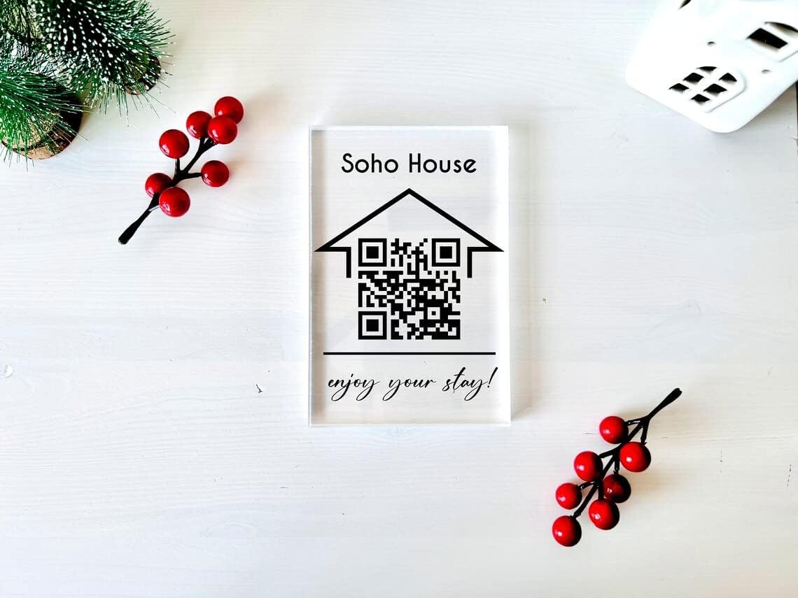 Personalized Wifi QR Sign - Personalized New Home Gift, QR Code Scanner, Wifi Password Sign, Couples Gift, Valentines Day
