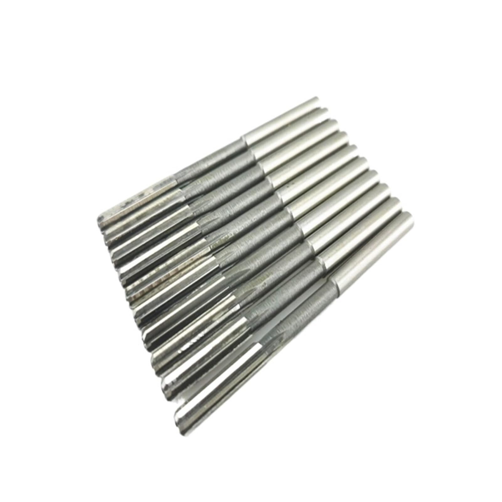 Straight-Shank Chuck milling Reamer 10Pcs HSS H7 Machine Cutter Straight Chucking Milling Reamer Kit 3mm - 12mm