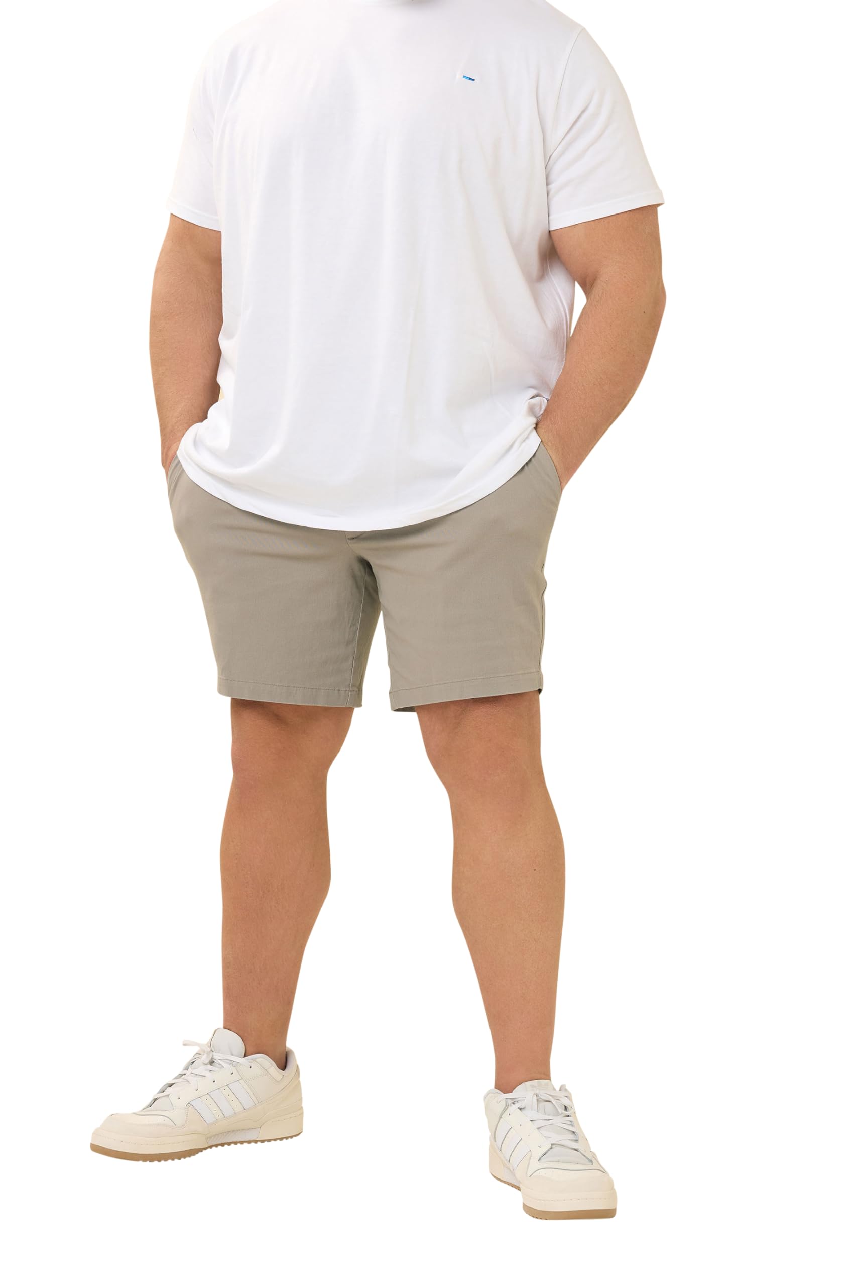 BadRhino Stretch Chino Shorts, Natural, Size 46, Men