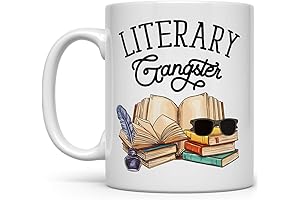 Funny Reading Lover Mug: The Literary Gangster Cup