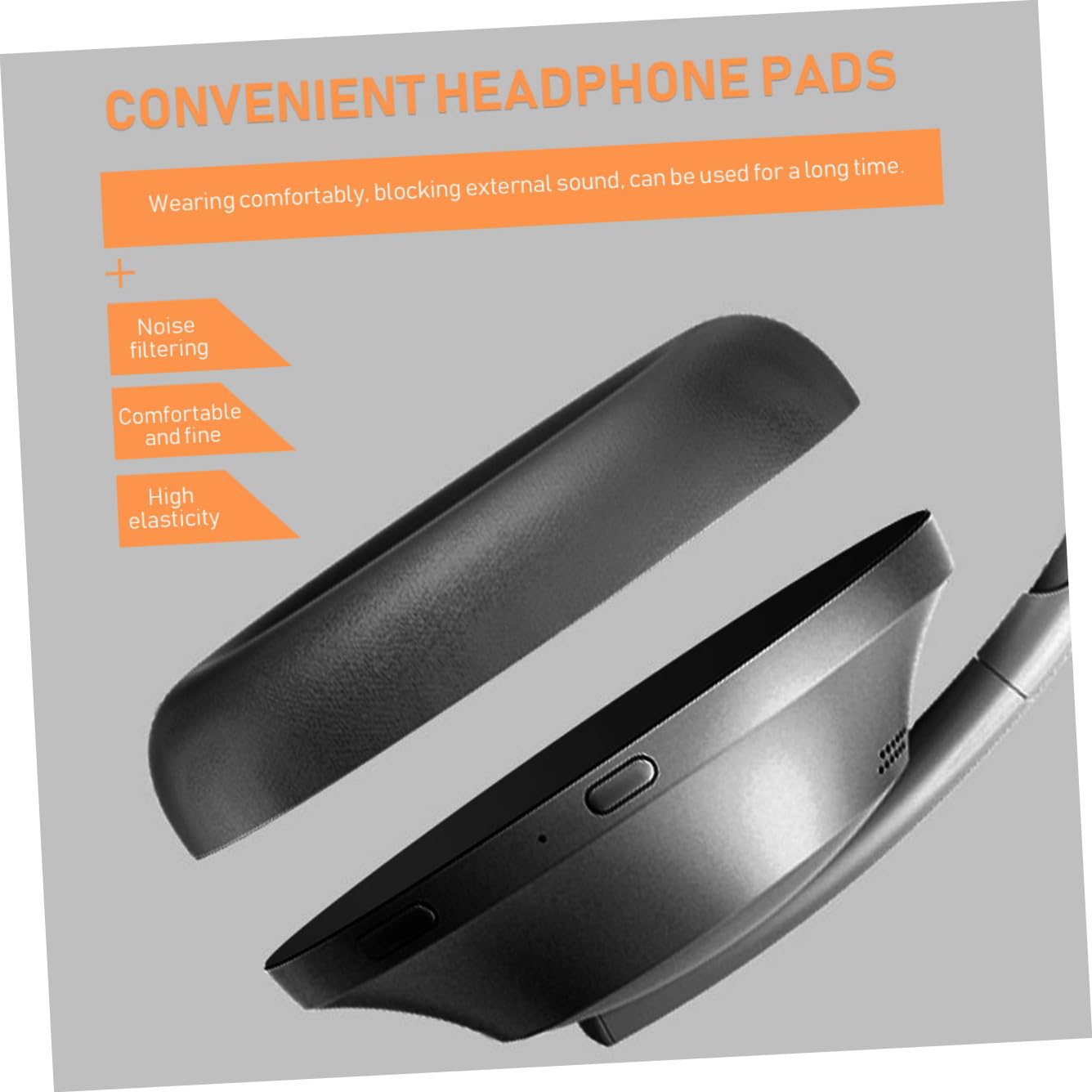 Mobestech 3pares Almohadillas De Repuesto para Auriculares Kraken Cómodas y Fáciles De Instalar Pack De Diseño Ergonómico Mejoran La Calidad del Sonido