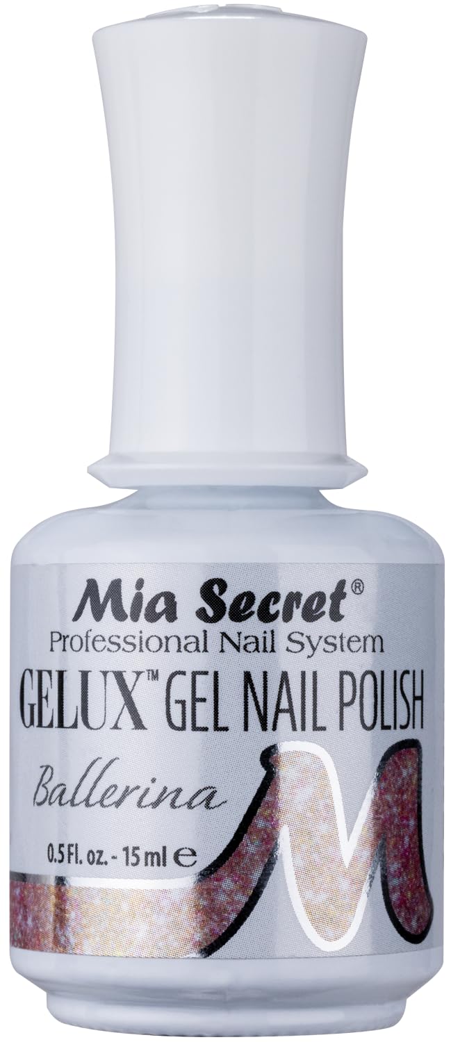 Mia Secret Gelux Gel Nail Polish - Color Ballerina - UV Lamp Cured - Long-Lasting - Professional Gel Enamel