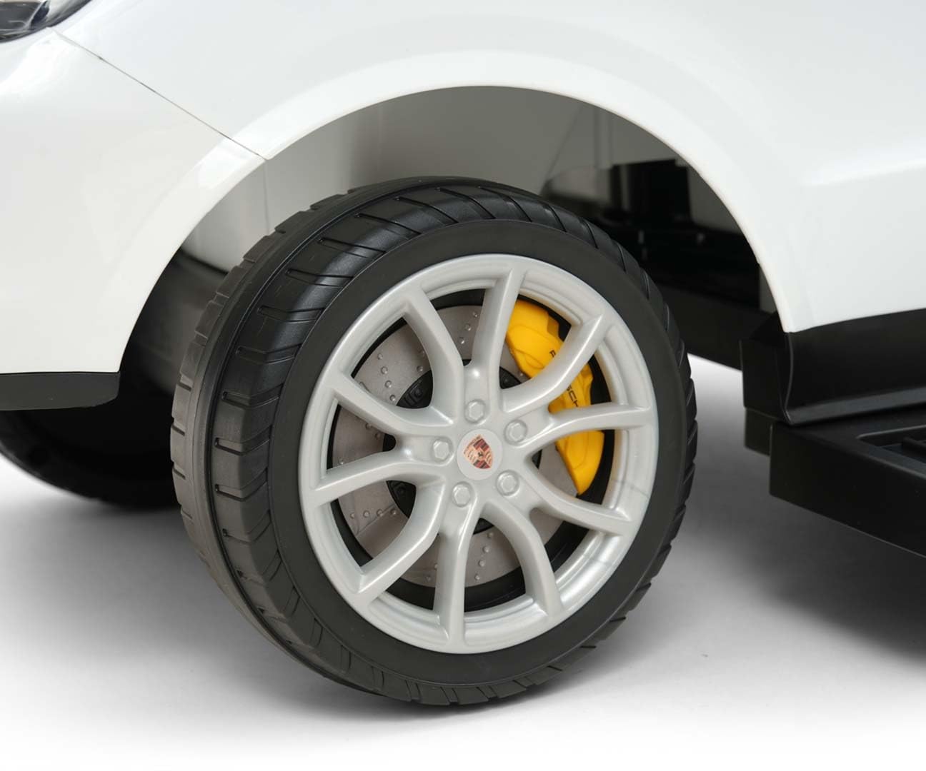 Porsche Cayenne Rutschauto mit Gehstock, Weiß