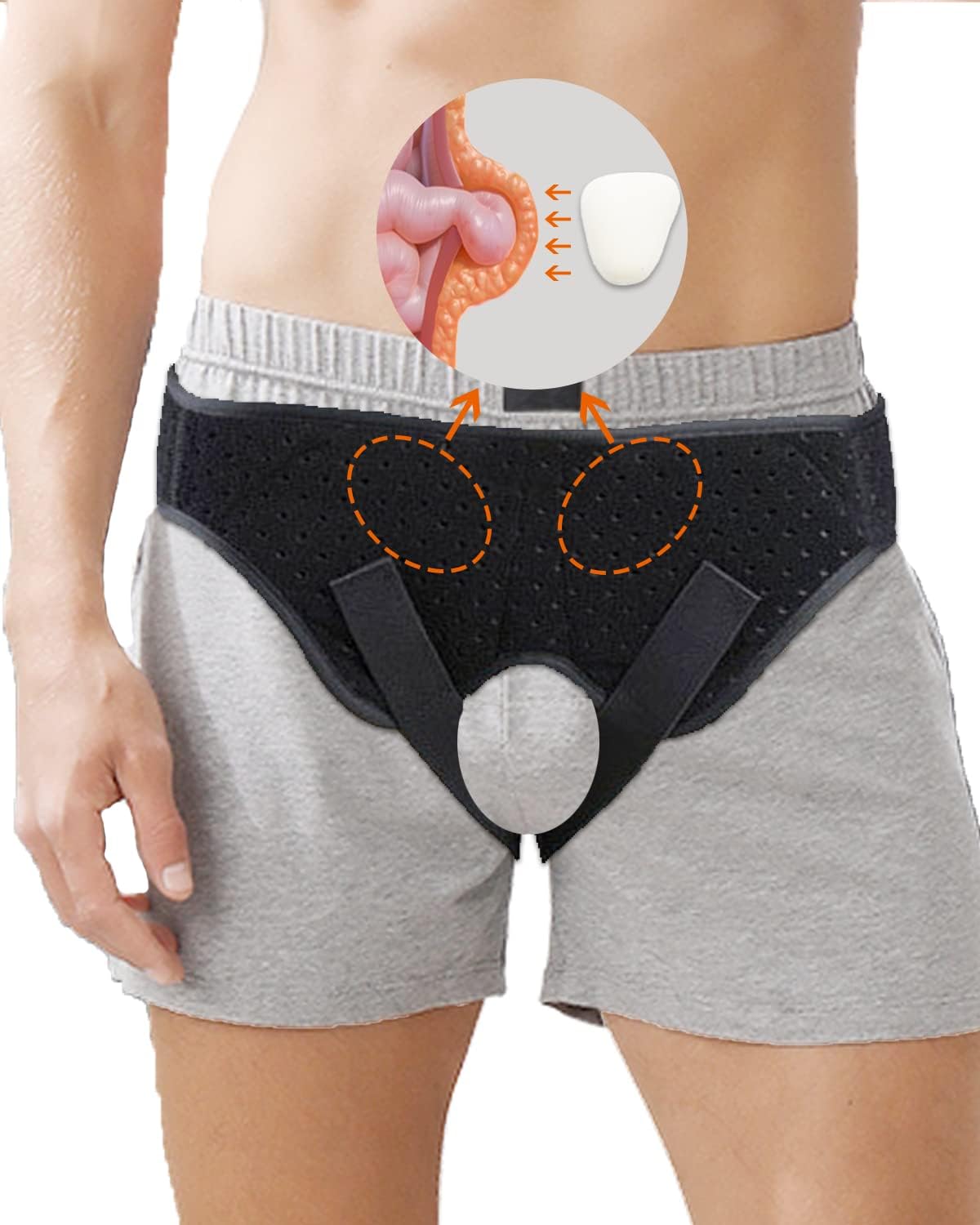 DouHeal Hernia Belt 01 (Black-M)