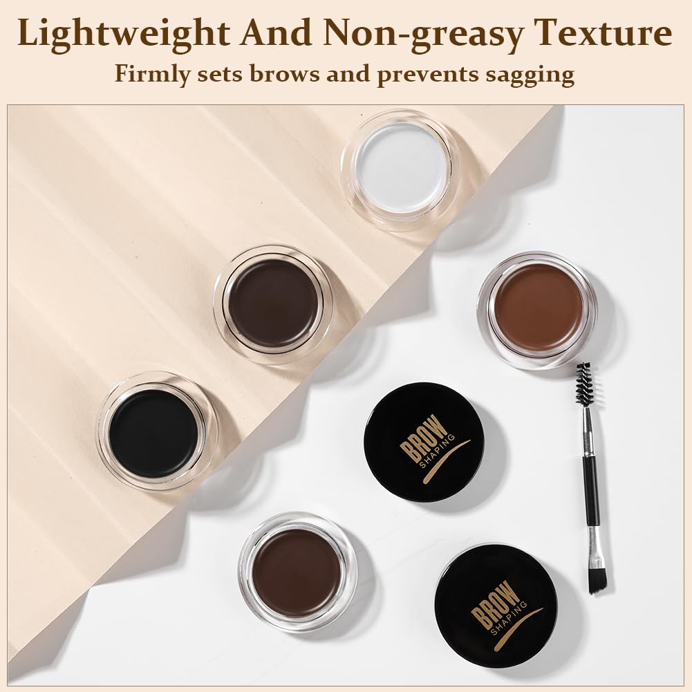 LOPHE Gel Fijadora de Cejas, Crema de Cejas 4,5g, Pomada de Ceja de Larga Duración con Cepillo, Eyebrow Gel para Maquillaje con Efecto Laminado Instantáneo,Pegamento de Ceja Sin Residuos Marrón Oscuro — view 7