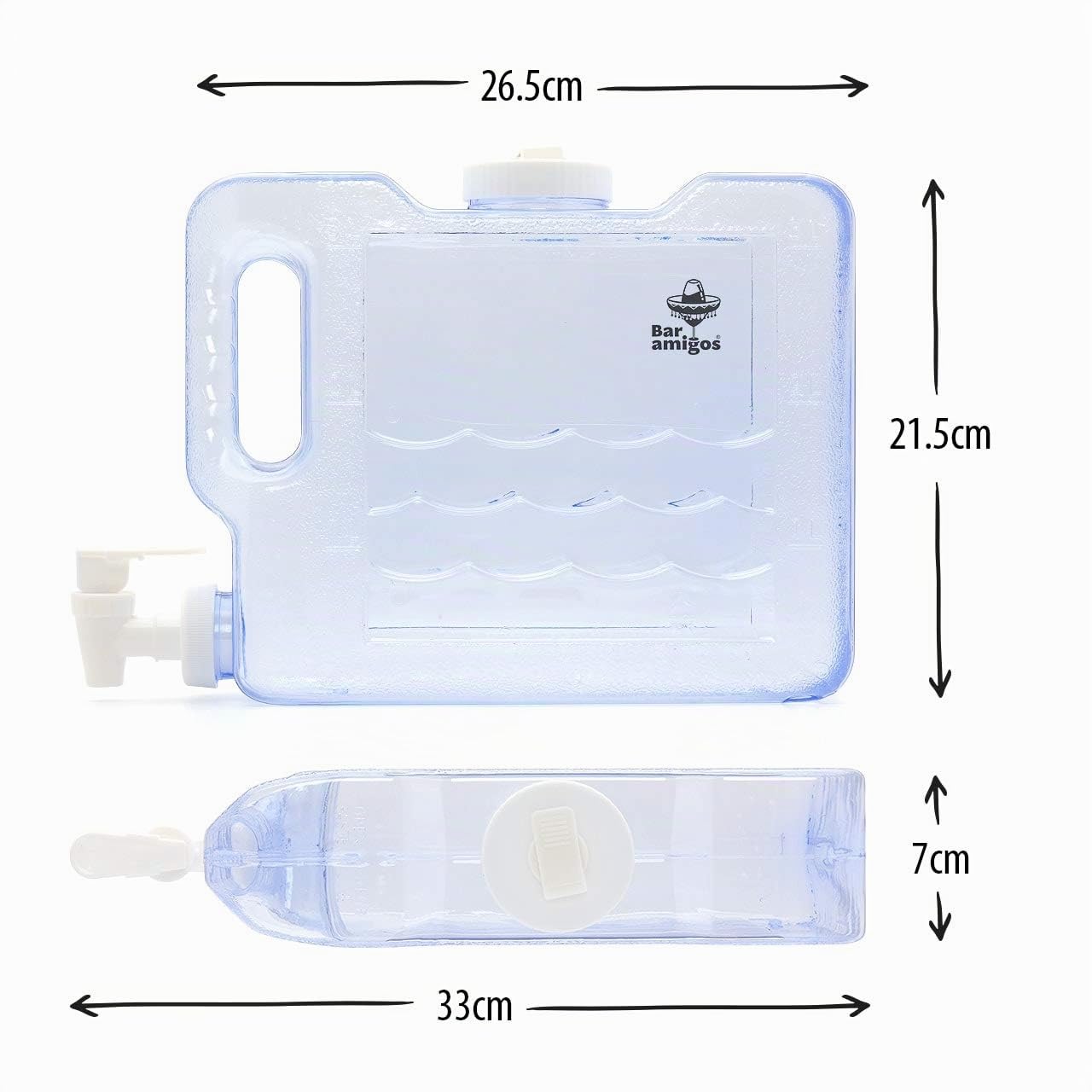 Distributore di acqua da frigo 3l PETG rubinetto contenitore bevande ricaricabile