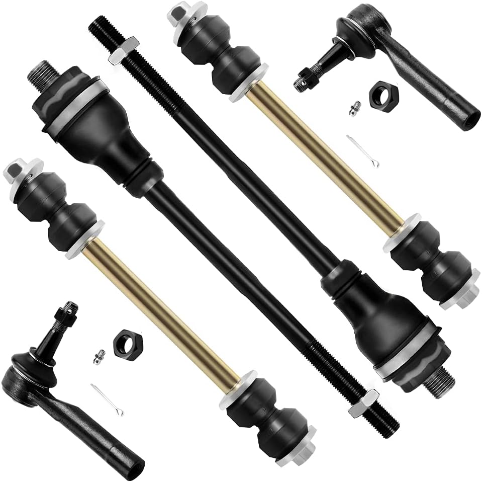 Front Tie Rod Adjust Center Link Steering Kit Set 7pc for K1500 Tahoe