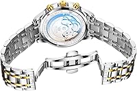 Vista 9 de OLEVS Relojes automáticos para hombre, reloj de vestir mecánico, de acero inoxidable, impermeable, cuerda automática, fecha clásica, diamantes