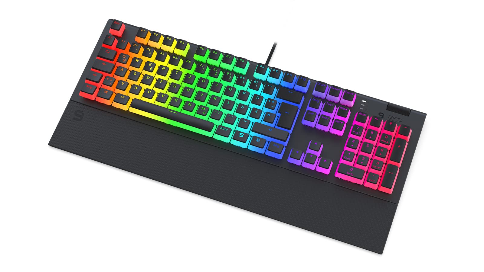 SILENTIUM PC Keyboard SPC Gear GK630K Blue RGB Pudding USB DE