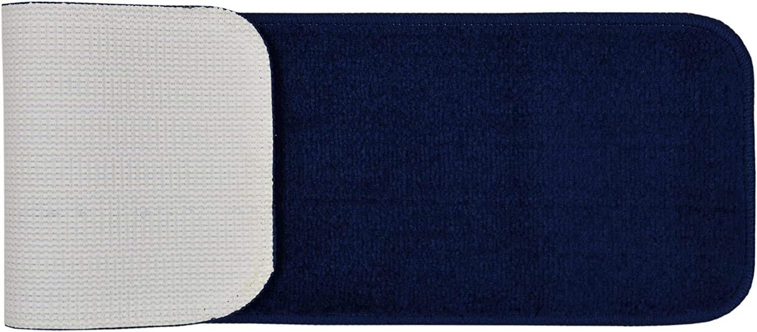 Comfy Collection Stair Tread Treads Indoor Skid Slip Resistant Carpet Stair Tread Treads Machine Washable 8 ½ inch x 30 inch (Set of 2, Burnt Orange) - - 