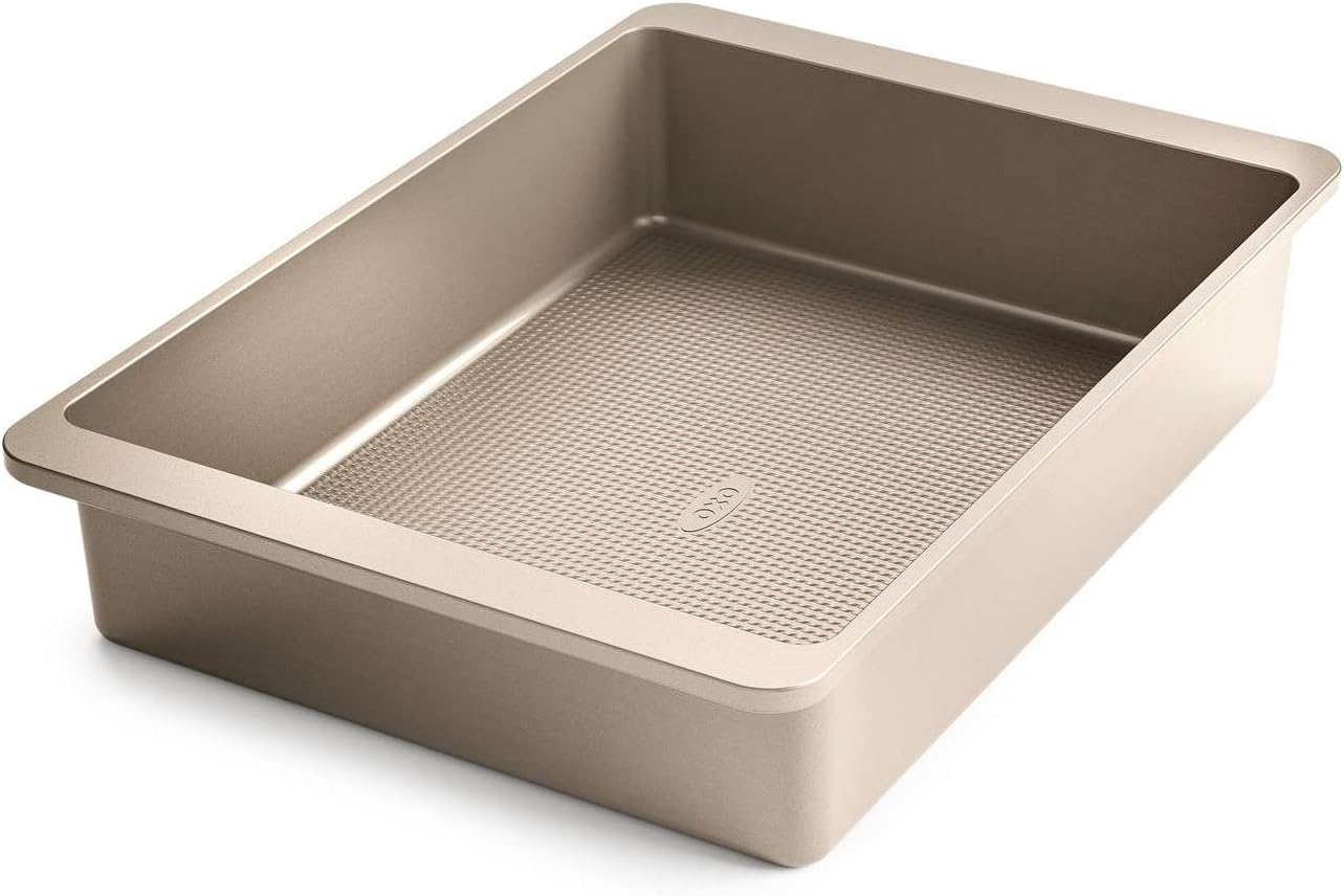 OXO Good Grips 11160000UK Non-Stick Pro Roasting Tin Large, Gold, 40 x 28 x 8 cm