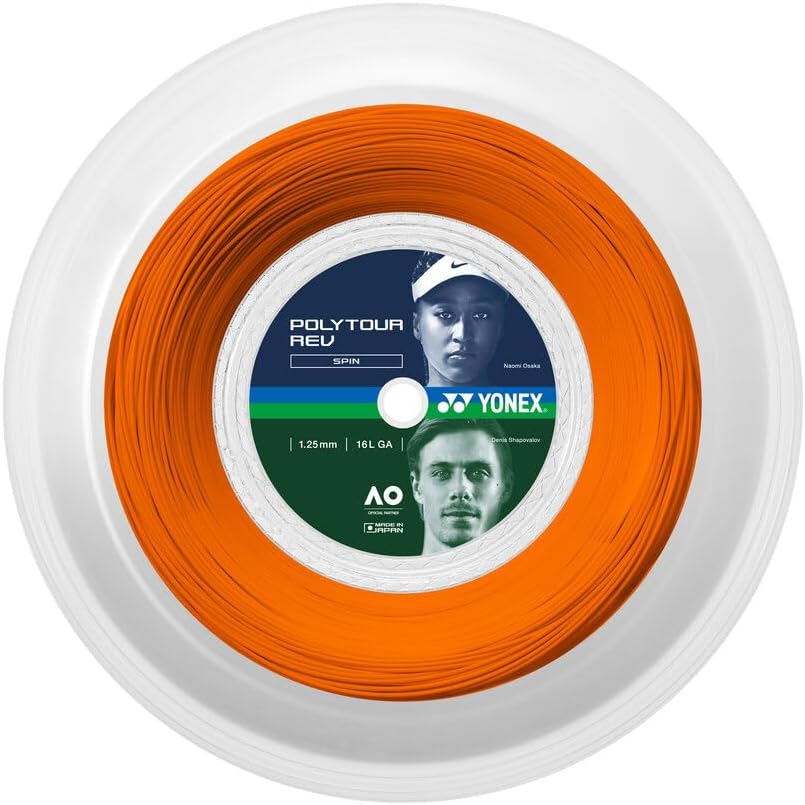 YONEX POLYTOUR REV Tennis String Reel Bright Orange