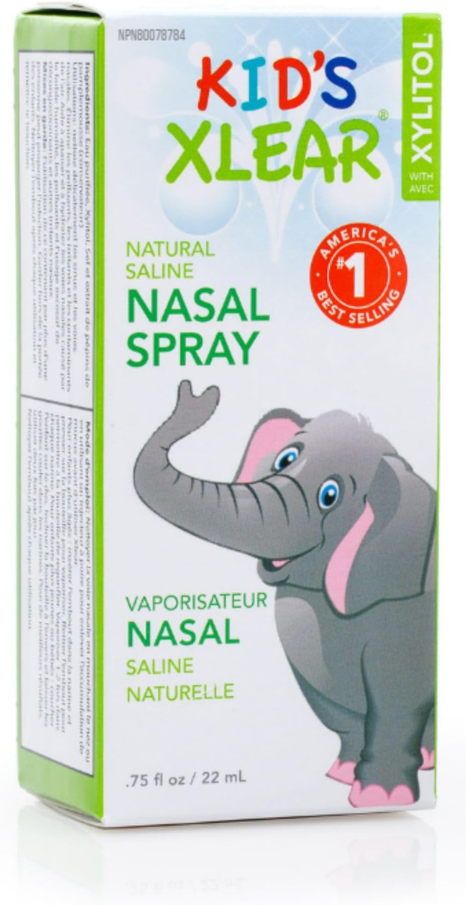 Xlear Kids' Nasal Spray, Natural Saline Nasal Spray for