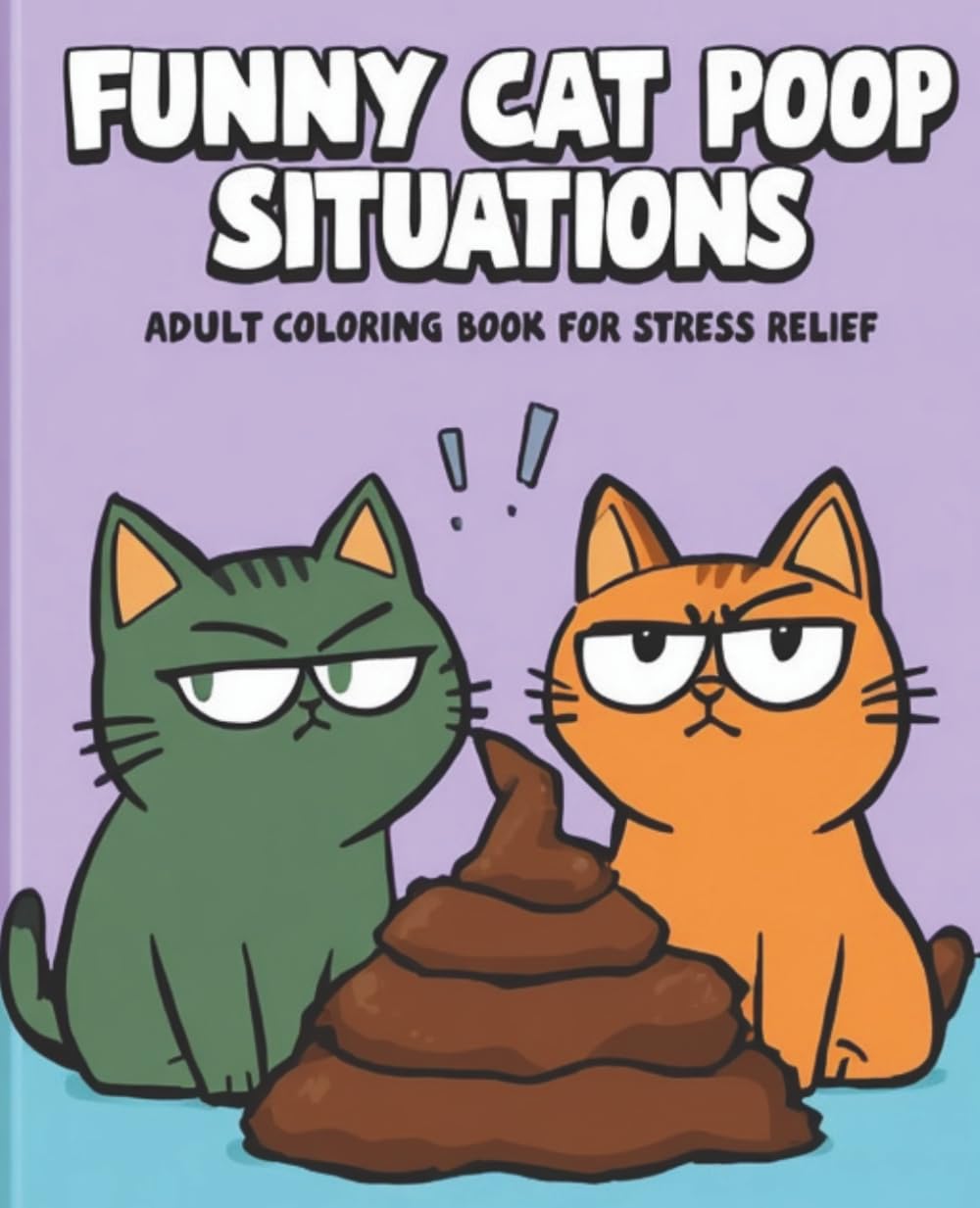 Funny Cat Coloring Poop Potty Book for Adults: Ridiculous Cats, Silly Situations, and Stress Relief